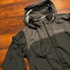 Columbia Black and Gray Hooded Jacket